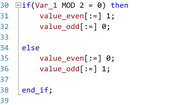 Structured Text Modulo-Divide  MOD Arithmetic Operators